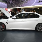 Alfa Romeo Giulia Quadrifoglio Nuova BIanca Lato Francoforte